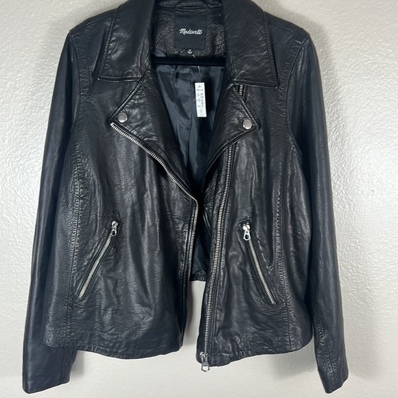 (SOLD) Madewell The Washed Leather Motorcycle Jacket - Picture 12 of 12